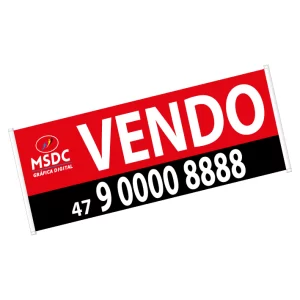 Faixa em Lona para anuncio de venda