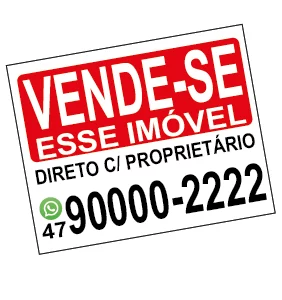 Placa de vende-se Imóvel