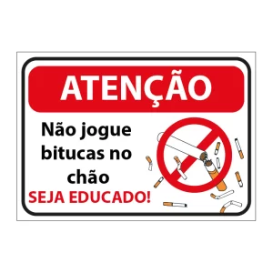 não jogue bituca