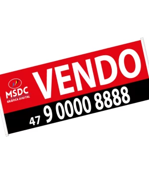 Faixa em Lona para anuncio de venda